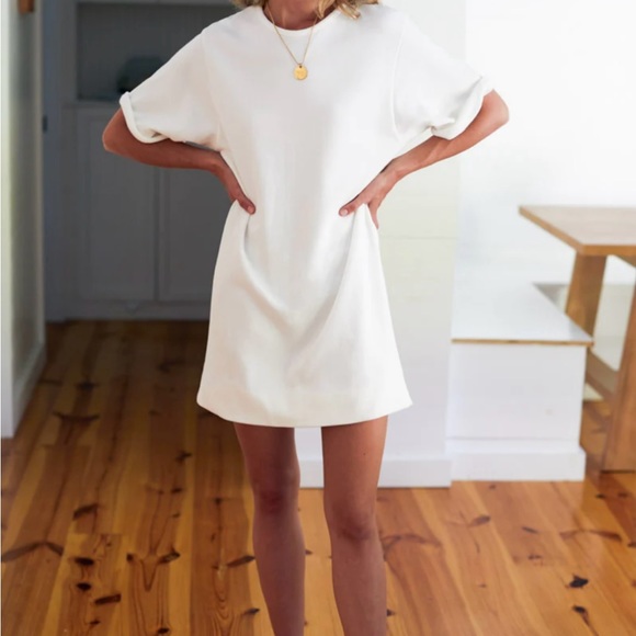 Emerson Fry SHORTY SWEATSHIRT DRESS - SALT ORGANIC - Picture 2 of 8